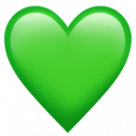 Смайл Зеленое сердце ВКонтакте