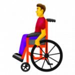Смайл Мужчина в инвалидной коляске ВКонтакте